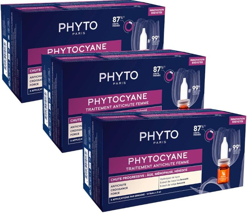 Imagen de Phyto Phytocyane Tratamiento Anticaída Mujer 💆♀️ 3x12 Viales en OfertitasTOP