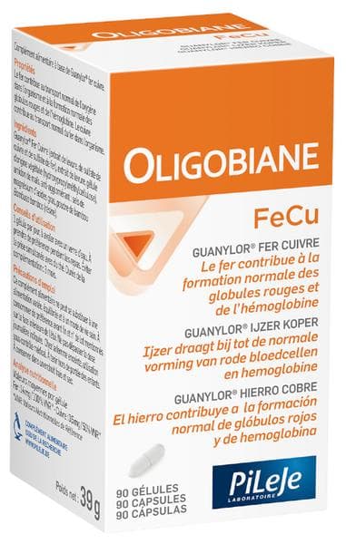 Imagen de Pileje Oligobiane FeCu 90 cápsulas suplemento de hierro y cobre en OfertitasTOP