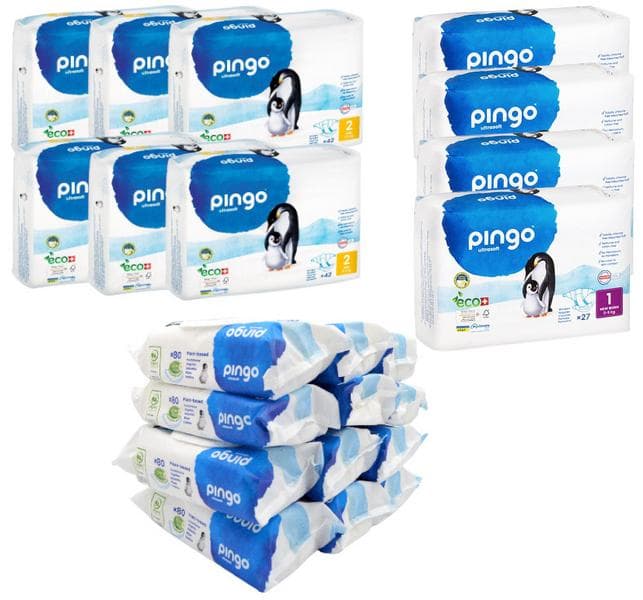 Imagen de Pingo Pack Pañales T1 y T2 4x27, 6x42 uds en OfertitasTOP