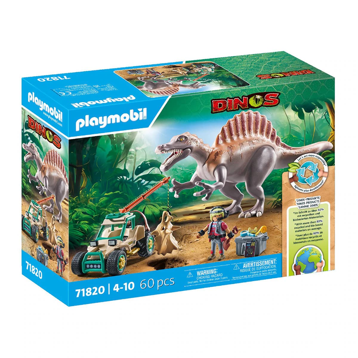 Imagen de Playmobil Ataque del spinosaurio 1 figura en OfertitasTOP
