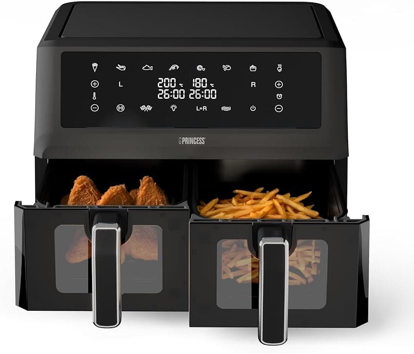 Imagen de Princess XXL Freidora sin aceite doble cesta 11L 🍟 en OfertitasTOP