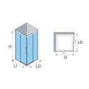 Thumbnail 3 de Profiltek Salma SA-320-SB mampara ducha 6 mm