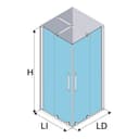 Thumbnail 3 de Profiltek Vanity mampara 8 mm 195 cm vidrio