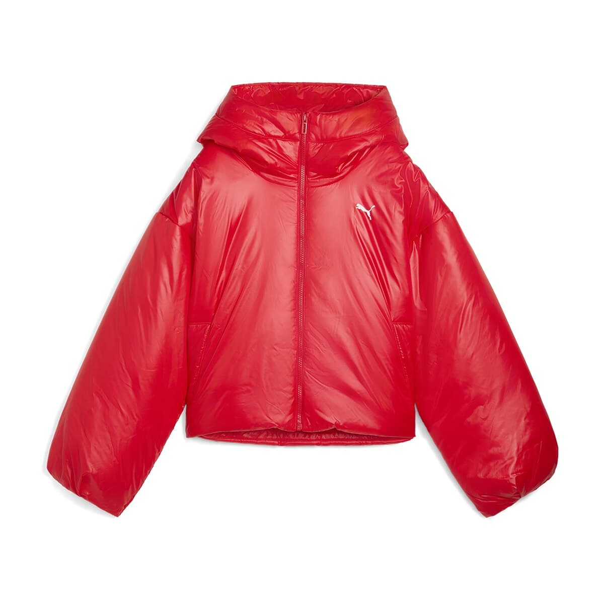Imagen de Puma WARDROBE ESS Shiny Hooded Padded abrigo mujer 🧥 en OfertitasTOP