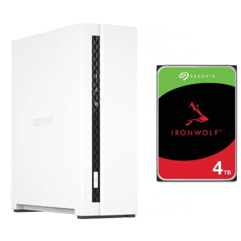 Imagen de Qnap TS-133 NAS con Seagate IronWolf 4 TB 📦 en OfertitasTOP
