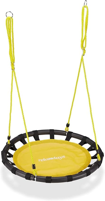 Imagen de relaxdays Columpio Nido ajustable ø 80 cm, hasta 100 kg 🪂 en OfertitasTOP