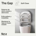 Thumbnail 4 de Roca The Gap A80173200B — Tapa y asiento Supralit blanco 🚽