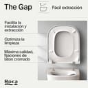 Thumbnail 6 de Roca The Gap A80173200B — Tapa y asiento Supralit blanco 🚽