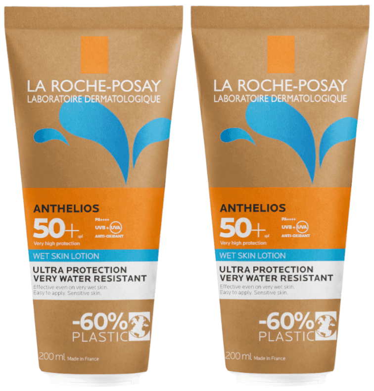 Imagen de La Roche Posay Anthelios Wet Skin SPF50+ 2x200 ml gel en OfertitasTOP