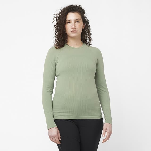 Imagen de Salomon - Camiseta Térmica Mujer Essential Warm LS Top 🏔️ en OfertitasTOP