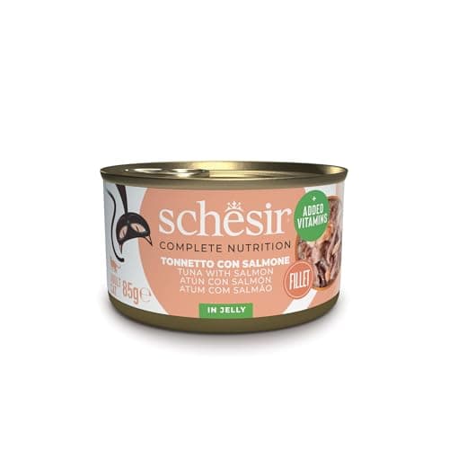 Imagen de Schesir Atún y Salmón 12x85 g comida húmeda para gatos 🐱 en OfertitasTOP