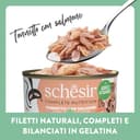 Thumbnail 1 de Schesir Atún y Salmón 12x85 g comida húmeda para gatos 🐱