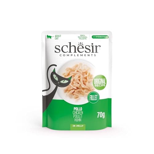 Imagen de Schesir Filetes de pollo 12×70 g para gato 🐱 en OfertitasTOP