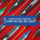 Thumbnail 4 de Sharpie Acrylic Creative Marker bullet tip naranja 🖊️