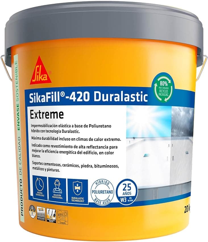 Imagen de SIKA SikaFill 420 Extreme 20 kg — membrana líquida impermeable 🏗️ en OfertitasTOP