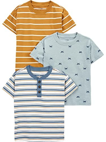 Imagen de Simple Joys by Carter's 3-Pack Camisetas 7 🎽 en OfertitasTOP