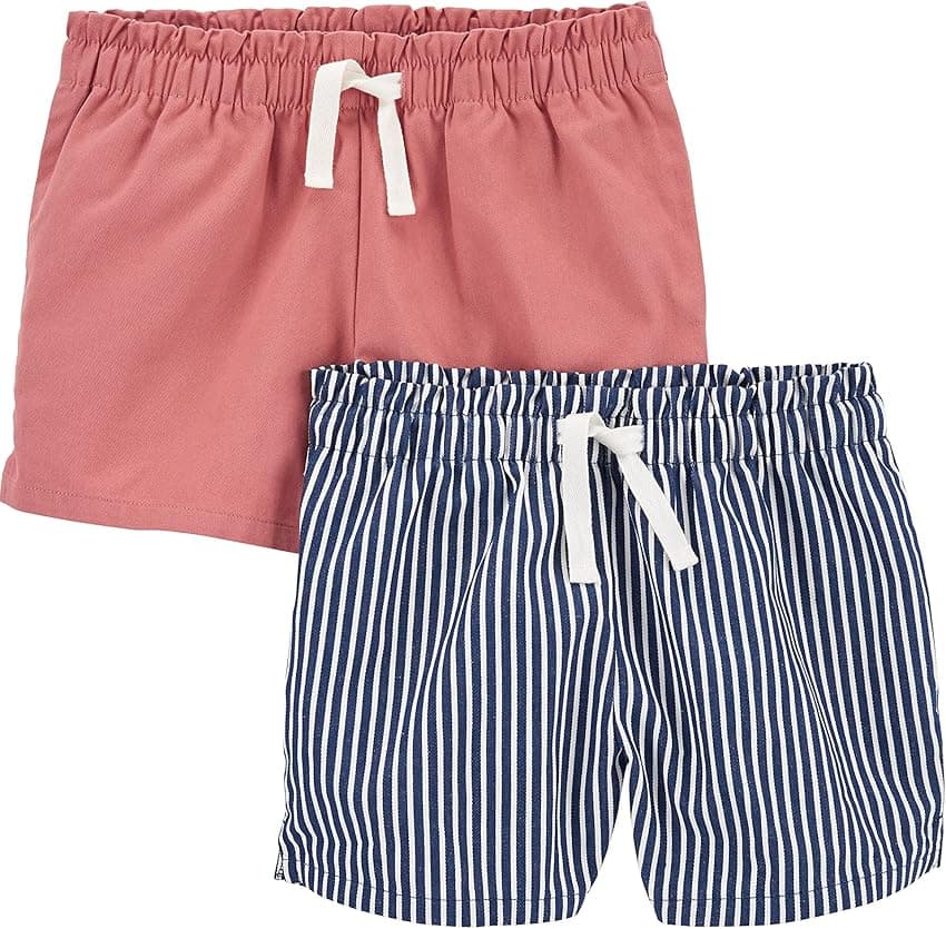 Imagen de Simple Joys by Carter's Pantalones Cortos Niña 2 Pack 👧💖 en OfertitasTOP