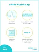 Thumbnail 4 de Simple Joys by Carter's Set pijamas 6 piezas, 12 meses 👶