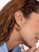 Thumbnail 3 de SINGULARU Pendiente Trébol Plata 925, baño 18 Kt 💍