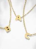 Thumbnail 3 de SINGULARU Single Letter Collar personalizado en plata 925 18Kt 💍