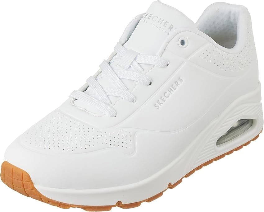 Imagen de Skechers Uno - Zapatillas Deportivas Mujer White Durabuck 👟 en OfertitasTOP