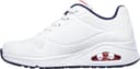 Thumbnail principal de Skechers Uno Zapatillas Mujer, White Durabuck Navy Red 👟