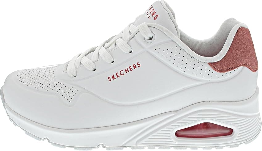 Imagen de Skechers Uno Zapatillas mujer White Durabuck Coral Suede Trim 38 👟 en OfertitasTOP
