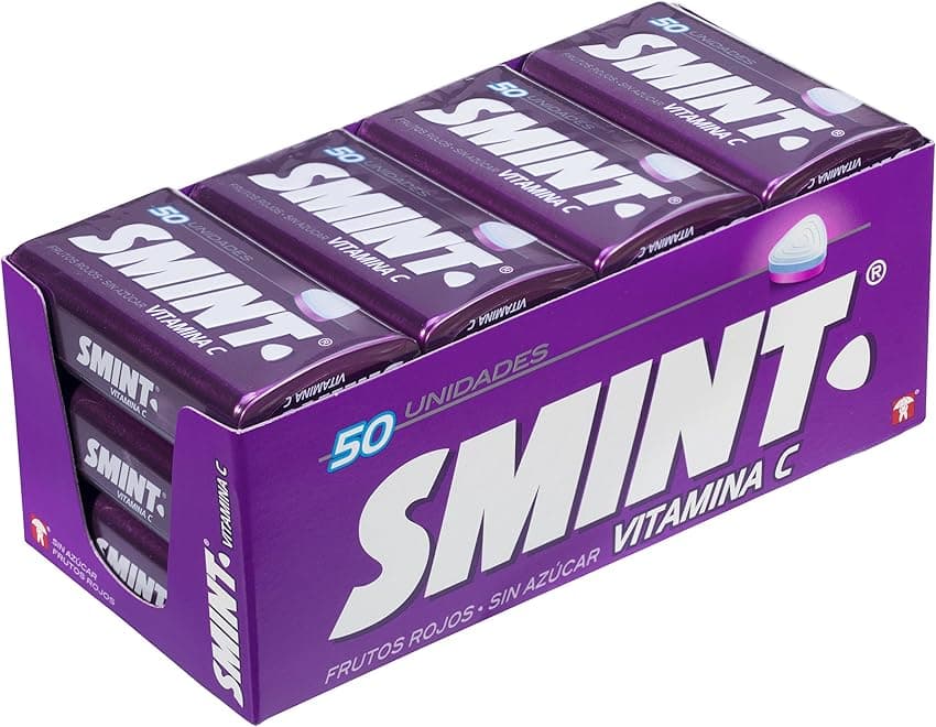 Imagen de Smint Tin Frutos Rojos 🍬 Sin Azúcar, 12 x 35 g en OfertitasTOP