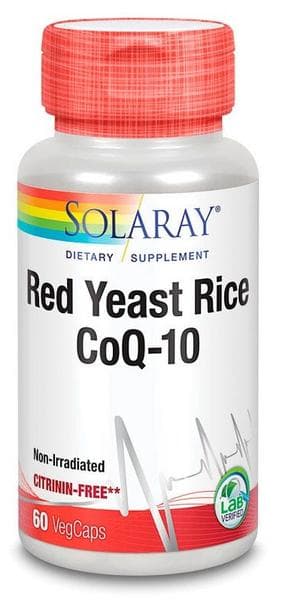 Imagen de Solaray Levadura de Arroz Rojo Plus Q10 60 cápsulas vegetales en OfertitasTOP