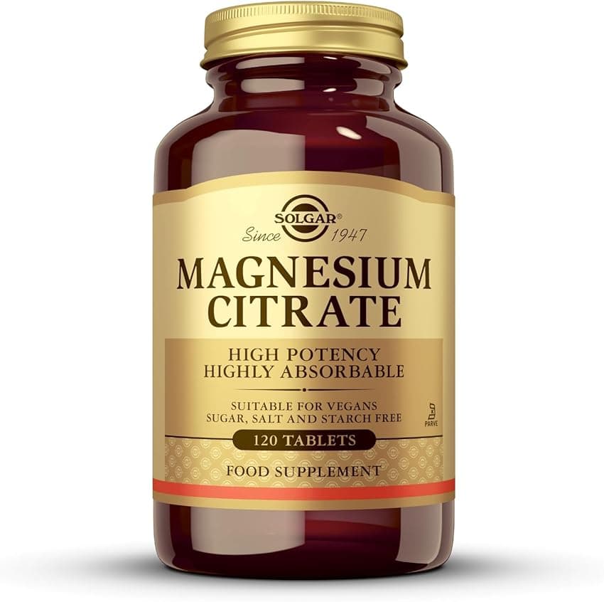 Imagen de Solgar Magnesium Citrate 120 cápsulas — magnesio para fatiga 💊 en OfertitasTOP