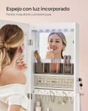 Thumbnail 3 de SONGMICS JJC025W01 armario de joyas con espejo LED 🎁