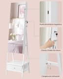 Thumbnail 6 de SONGMICS JJC025W01 armario de joyas con espejo LED 🎁