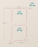 Thumbnail 4 de SONGMICS LLR401R01 Burro de ropa extensible 113–180 cm 👗