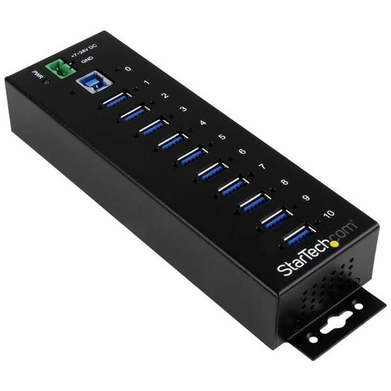 Imagen de Startech Hub Industrial 10 puertos USB 3.0, 350 W 📱 en OfertitasTOP