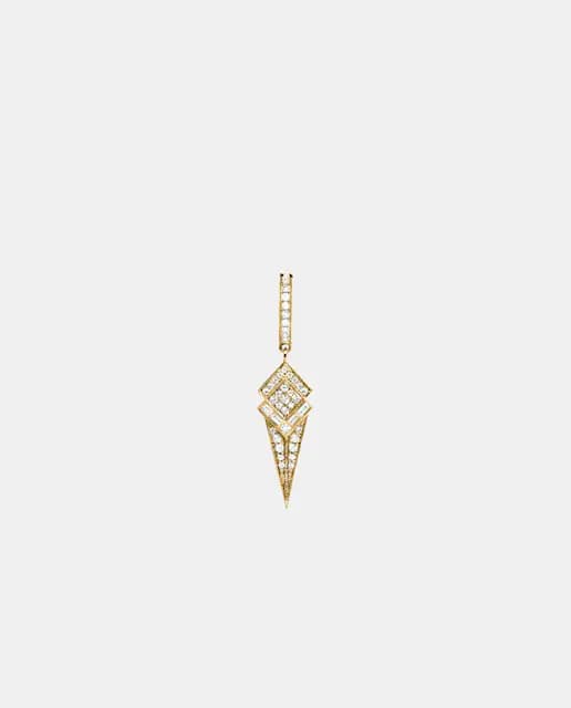 Imagen de STATEMENT Stairway Oro con Diamantes 💎 Pendiente Individual en OfertitasTOP