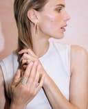 Thumbnail 1 de STATEMENT Stairway Pendiente de Oro y Diamantes ✨