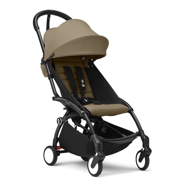 Imagen de Stokke Silla de paseo YOYO³ Toffee, chasis negro 🚼 en OfertitasTOP