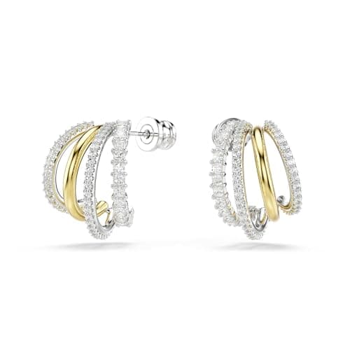 Imagen de Swarovski Hyperbola pendientes aro Mini blancos 💍 en OfertitasTOP