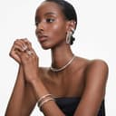 Thumbnail 5 de Swarovski Hyperbola pendientes aro Mini blancos 💍