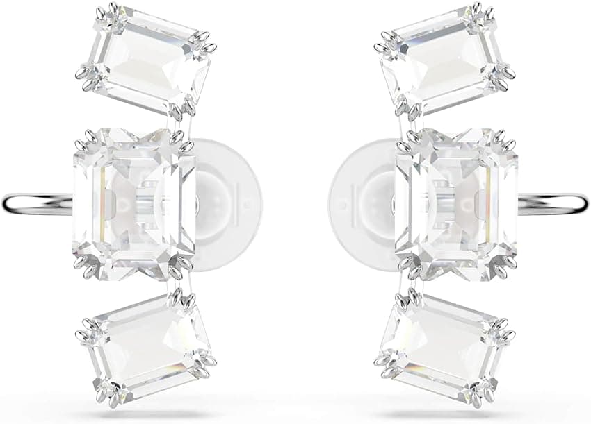Imagen de Swarovski Millenia pendientes clip talla octogonal blanco en OfertitasTOP