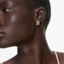 Thumbnail 4 de Swarovski Pendientes aro Hyperbola Mini, blancos 💍