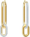 Thumbnail 2 de Swarovski Pendientes de aro Time asimétricos blancos 💍