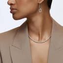 Thumbnail 5 de Swarovski Pendientes de aro Time asimétricos blancos 💍