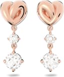 Thumbnail 5 de Swarovski Pendientes Lifelong Heart en tono oro rosa 💍