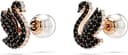 Thumbnail 2 de Swarovski Pendientes Swan perla cristal negros