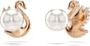 Thumbnail 3 de Swarovski Pendientes Swan perla cristal negros