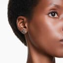 Thumbnail 4 de Swarovski Pendientes Swan perla cristal negros