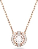 Thumbnail principal de Swarovski Sparkling Dance Collar redondo blanco oro rosa 💍