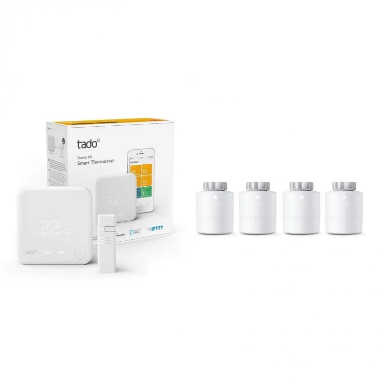 Imagen de Tado Kit Inicio V3+ 🌡️ Termostato Inteligente y Pack Quattro en OfertitasTOP