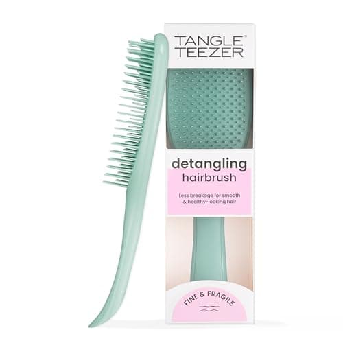 Imagen de Tangle Teezer Ultimate Detangler para cabello fino y frágil, verde azulado en OfertitasTOP
